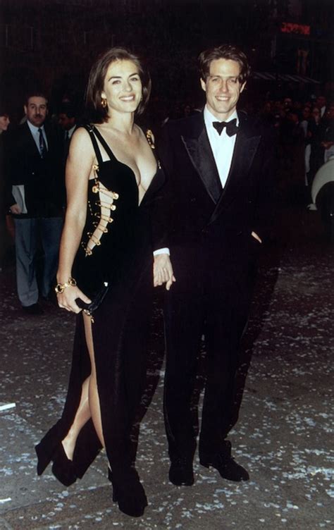 hugh grant moglie versace|black versace dress wikipedia.